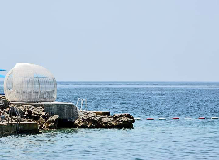 Turquoise waters near Luštica peninsula, Montenegro